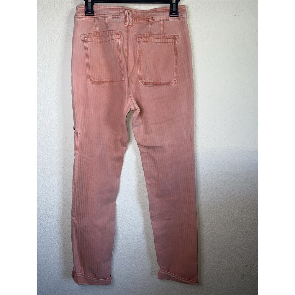 Anthropologie Pilcro pink jeans Cargo Crop carpenter Stretch 25 lagen cottage - Picture 8 of 11